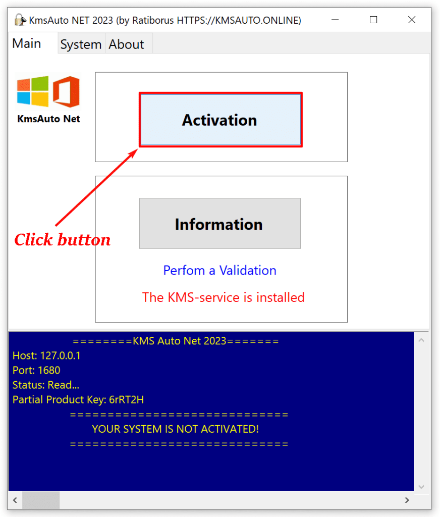 Click Button Activation